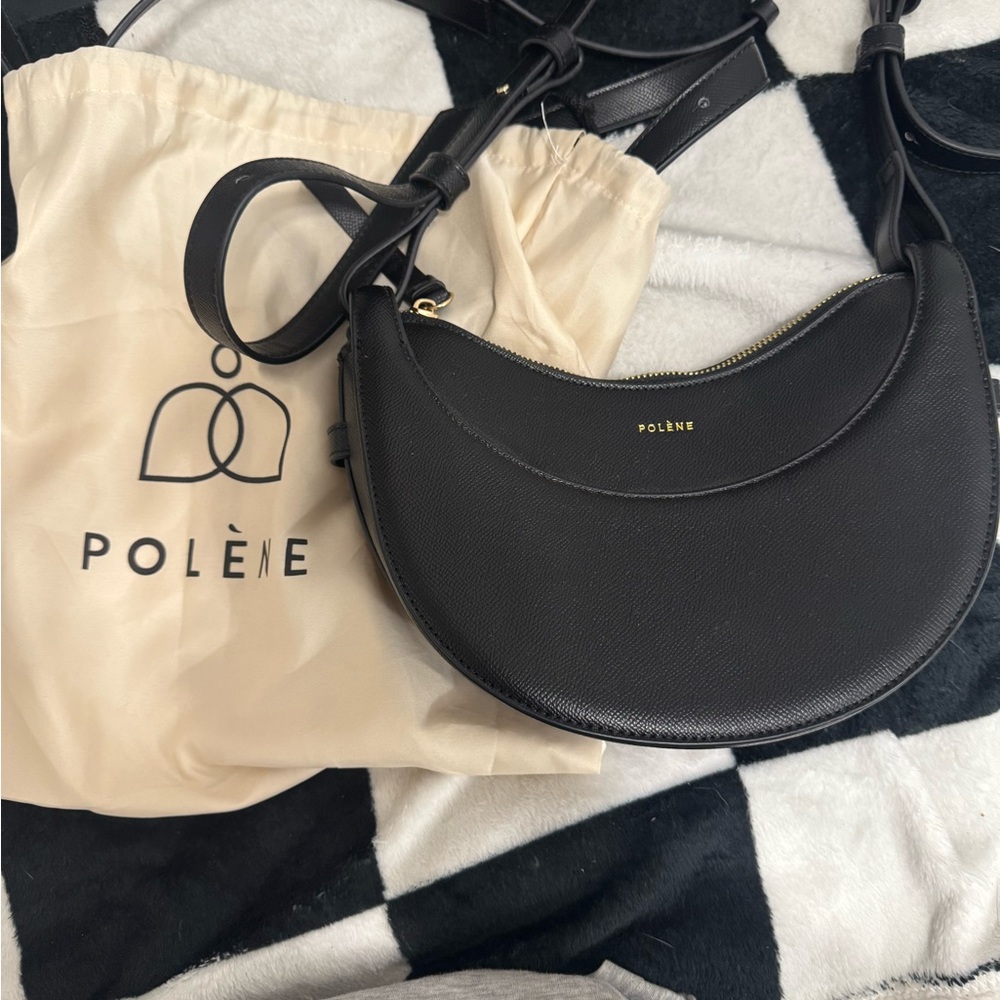 Polene Black Crossbody Bag